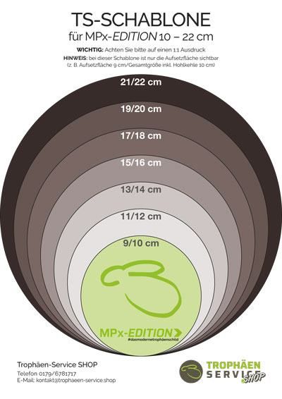 TS-Schablone für MPx-EDITION rund 10-22 cm
